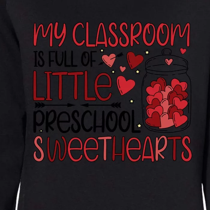 Cute Preschool Teacher Valentines Day Preschool Teaching Gift Womens California Wash Sweatshirt