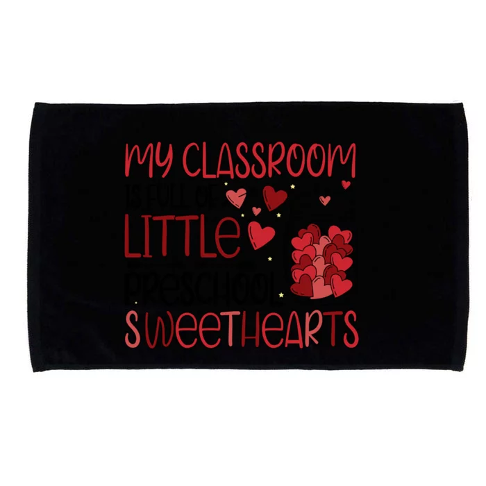 Cute Preschool Teacher Valentines Day Preschool Teaching Gift Microfiber Hand Towel