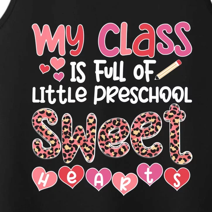 Cute Preschool Teacher Valentines Day Preschool Teaching Gift Performance Tank