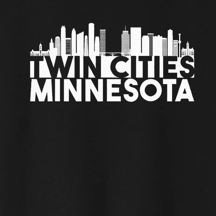 City Pride Twin Cities Minnesota Residents Tourist Souvenir Women's Crop Top Tee