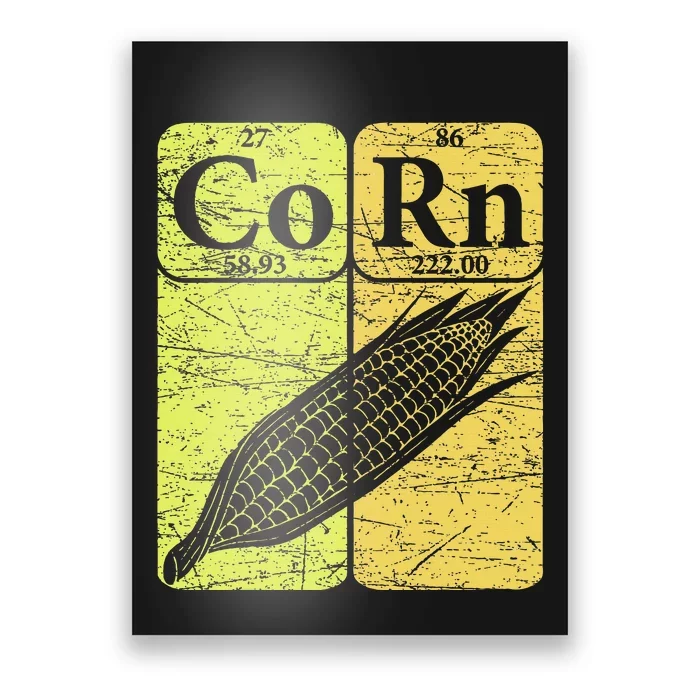 Corn Periodic Table Elements Corn Lover Poster