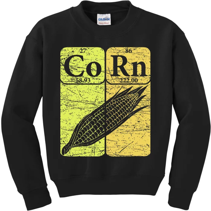 Corn Periodic Table Elements Corn Lover Kids Sweatshirt