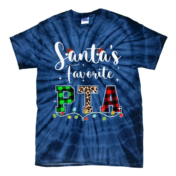 Christmas Physical Therapist Assistant Santas Favorite PTA Tie-Dye T-Shirt