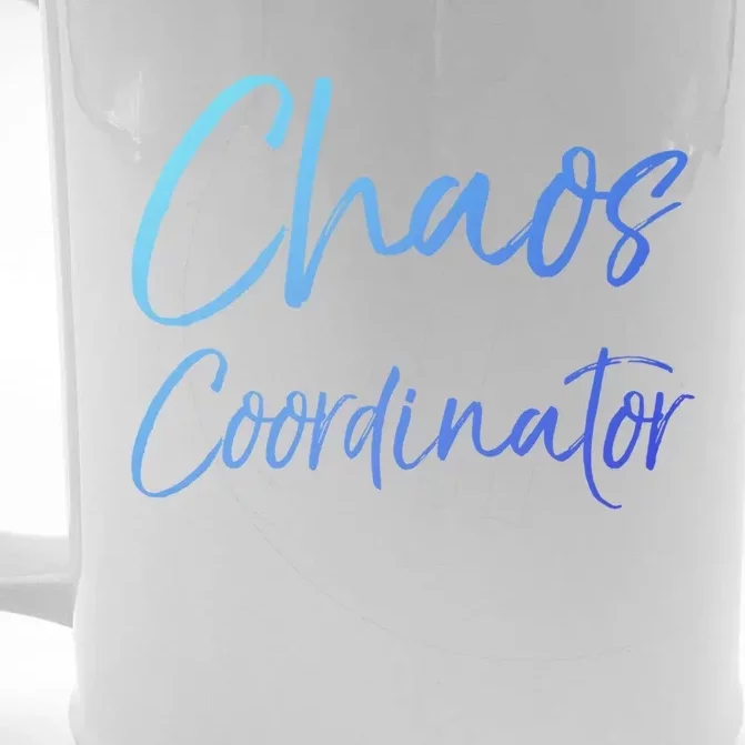 Cute Preschool Teacher Gift Chaos Coordinator Great Gift Front & Back Beer Stein