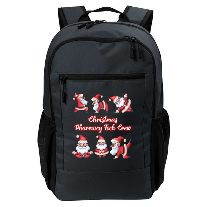 Christmas Pharmacy Tech Crew Funny Funny Santa Claus Yoga Gift Daily Commute Backpack