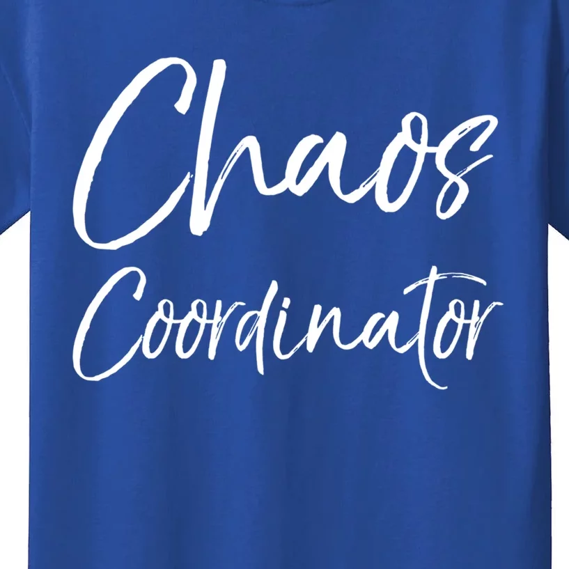 Cute Preschool Teacher Gift Chaos Coordinator Great Gift Kids T-Shirt