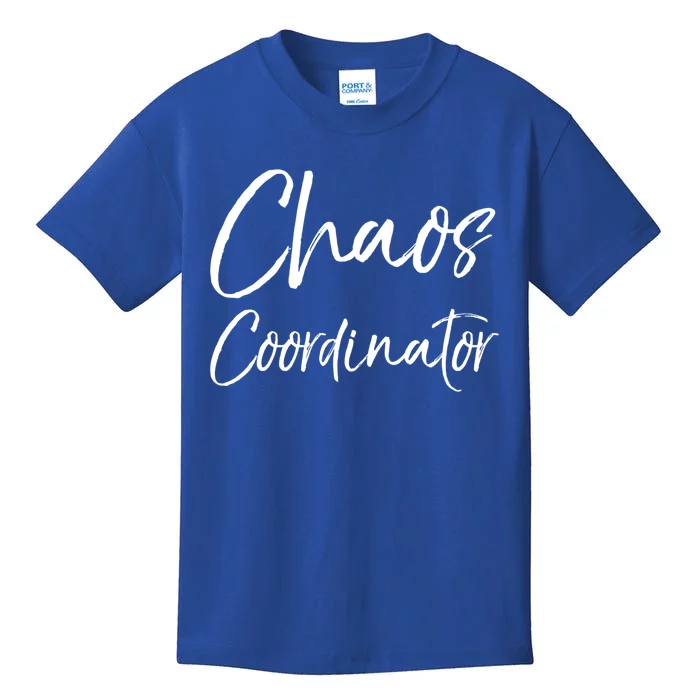 Cute Preschool Teacher Gift Chaos Coordinator Great Gift Kids T-Shirt