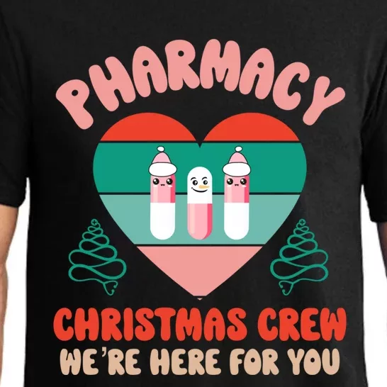 Christmas Pharmacy Technician Meaningful Gift Pharmacy Tech Crew Santa Gift Pajama Set