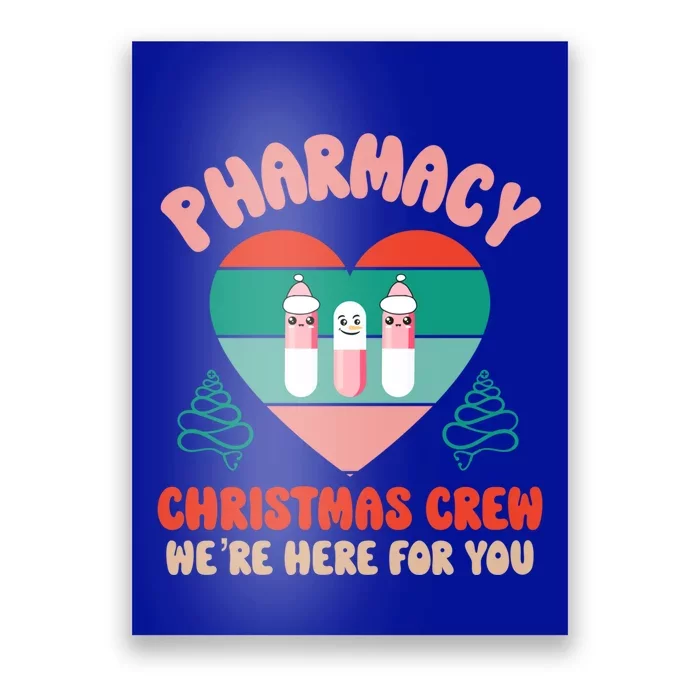 Christmas Pharmacy Technician Meaningful Gift Pharmacy Tech Crew Santa Gift Poster