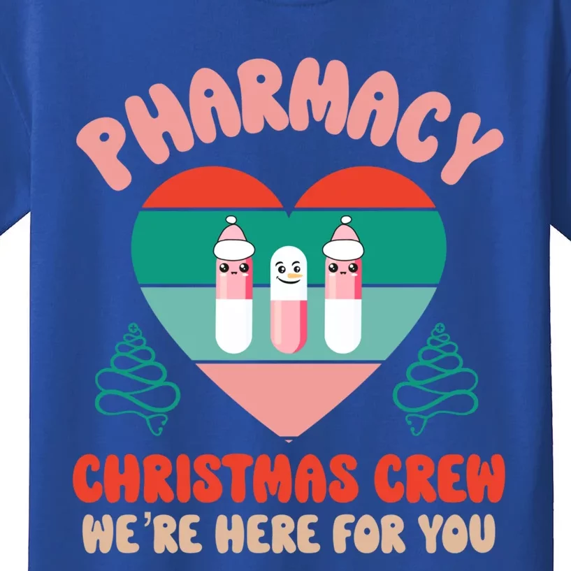 Christmas Pharmacy Technician Meaningful Gift Pharmacy Tech Crew Santa Gift Kids T-Shirt