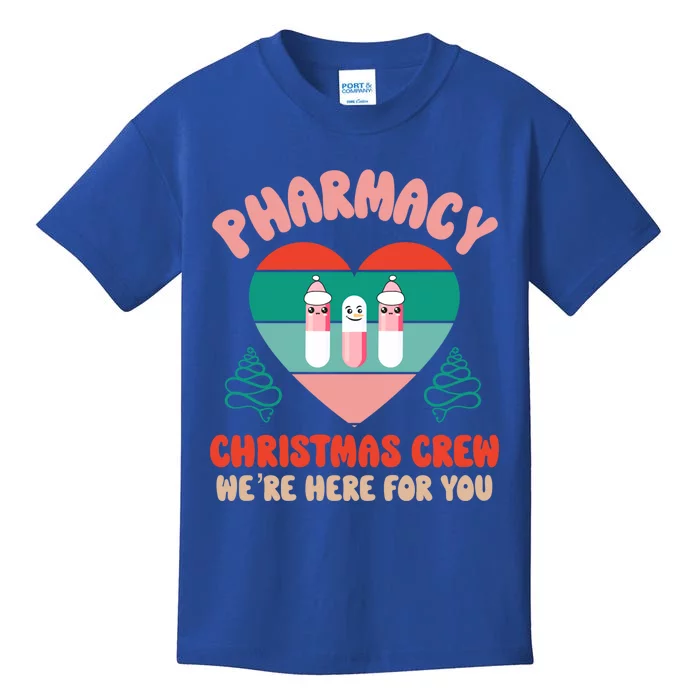 Christmas Pharmacy Technician Meaningful Gift Pharmacy Tech Crew Santa Gift Kids T-Shirt