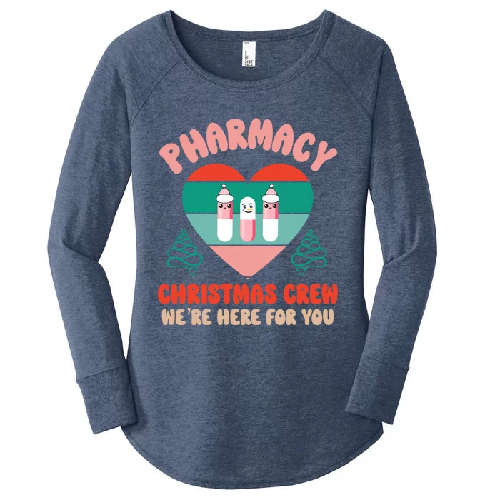 Christmas Pharmacy Technician Meaningful Gift Pharmacy Tech Crew Santa Gift Women's Perfect Tri Tunic Long Sleeve Shirt