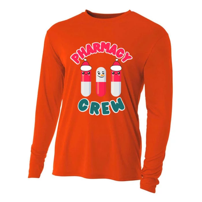 Christmas Pharmacy Technician Cool Gift Pharmacist Crew Tech Gift Cooling Performance Long Sleeve Crew