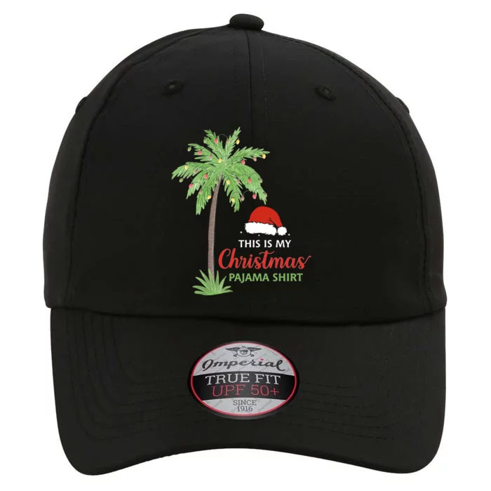 Christmas Palm Tree This Is My Christmas Pajama Xmas Family Gift The Original Performance Cap