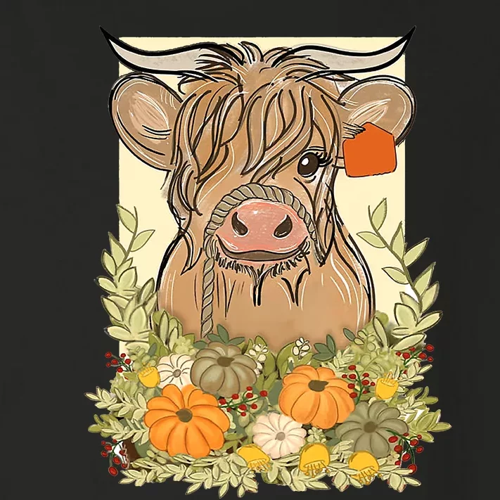 Cow Pumpkin Thanksgiving Cow Toddler Long Sleeve Shirt