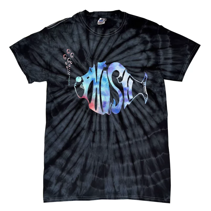 Colorful Phishjam Tiedye For Fisherman Fish Graphic Tie-Dye T-Shirt