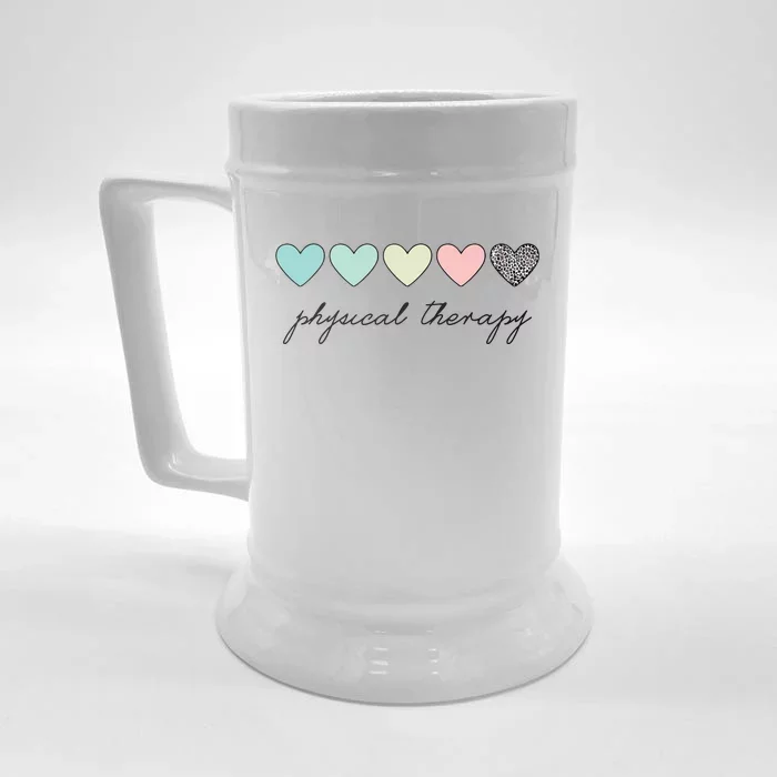 Cute Physical Therapist Assistant PTA Physical Therapy Front & Back Beer Stein