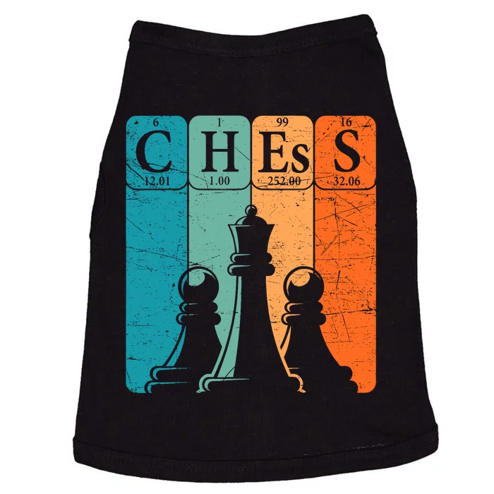 Chess Periodic Table Elements Nerd Chess Player Vintage Doggie Tank