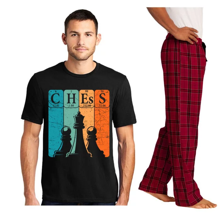 Chess Periodic Table Elements Nerd Chess Player Vintage Pajama Set