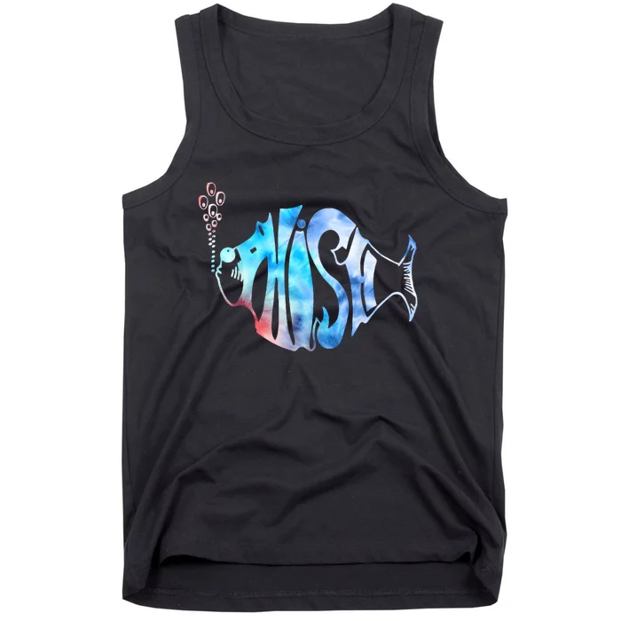 Colorful Phishjam Tiedye For Fisherman Fish Graphic Tank Top