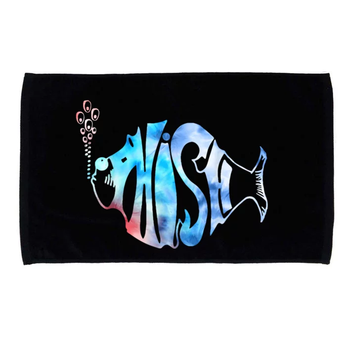 Colorful Phishjam Tiedye For Fisherman Fish Graphic Microfiber Hand Towel