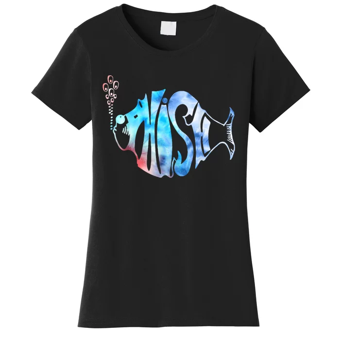 Colorful Phishjam Tiedye For Fisherman Fish Graphic Women's T-Shirt