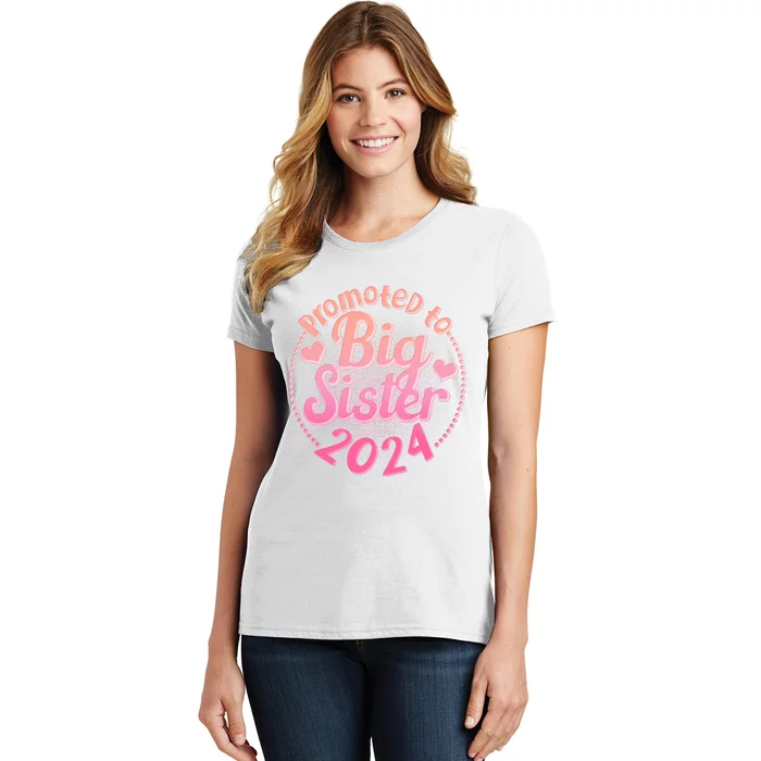 Cute Promoted To Big Sister 2024 Women's T-Shirt