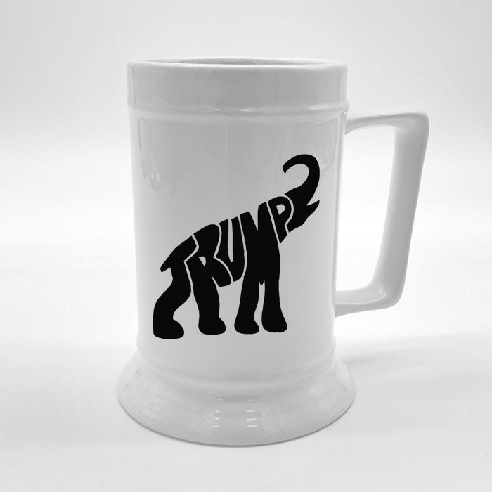 Cute Pro Trump Elephant Gift Front & Back Beer Stein