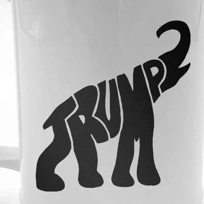 Cute Pro Trump Elephant Gift Front & Back Beer Stein