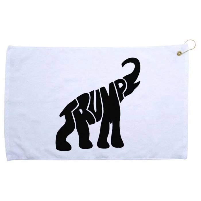 Cute Pro Trump Elephant Gift Grommeted Golf Towel