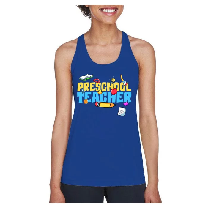 Cute Preschool Teacher Cute Gift Women's Racerback Tank