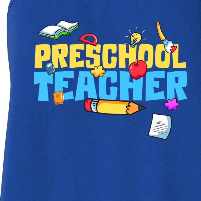 Cute Preschool Teacher Cute Gift Women's Racerback Tank