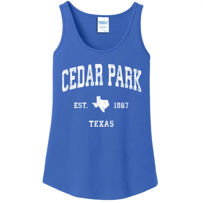 Cedar Park Texas Tx Vintage Athletic Sports Ladies Essential Tank