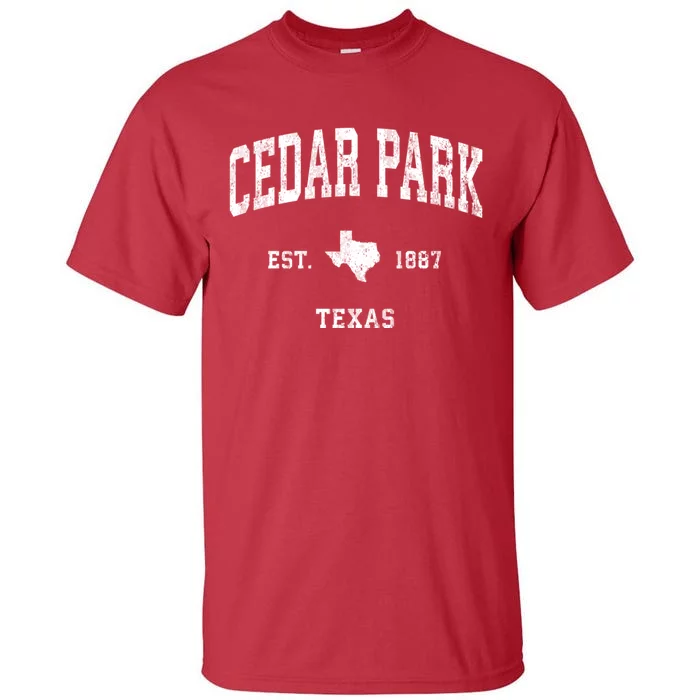 Cedar Park Texas Tx Vintage Athletic Sports Tall T-Shirt