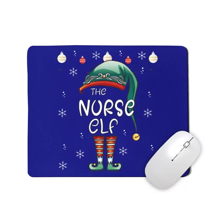 Christmas Pajama The Nurse Elf Gift Mousepad