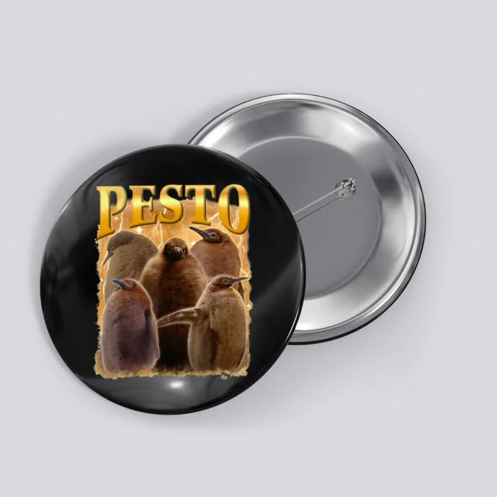 Cute Pesto The Penguins Button