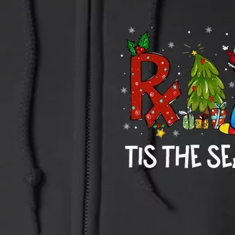 CPhT Pharmacy Technician Christmas Xmas Tis The Season Full Zip Hoodie