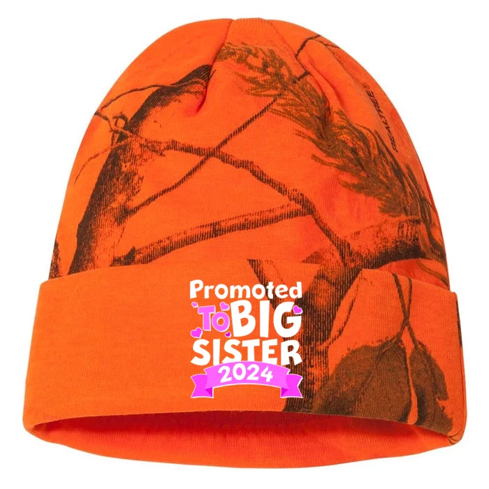 Cute Promoted To Big Sister 2024 Kati - 12in Camo Beanie