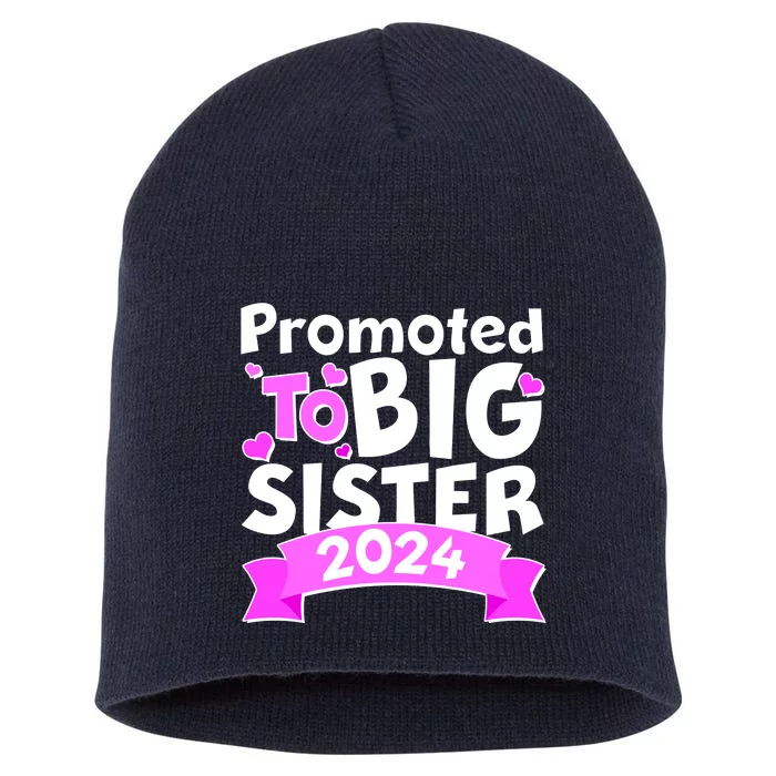 Cute Promoted To Big Sister 2024 Short Acrylic Beanie