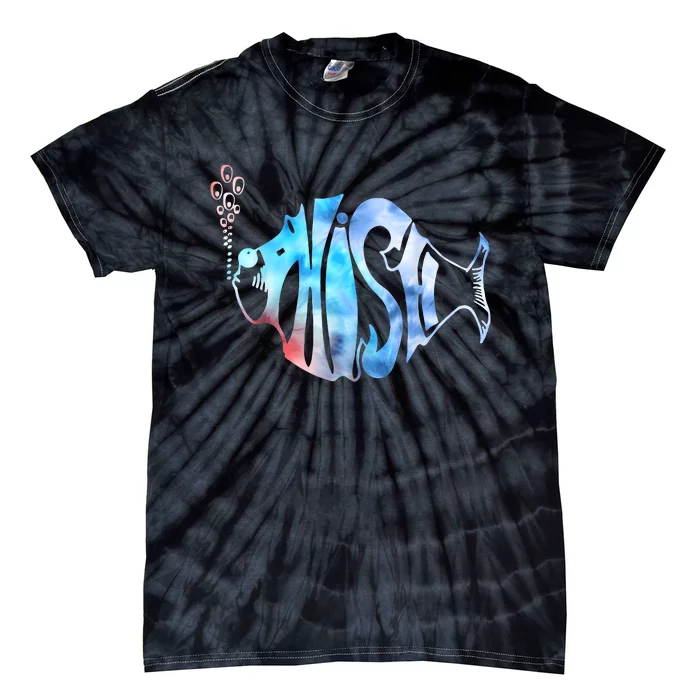 Colorful Phishjam Tiedye For Fisherman Fish Graphic Tie-Dye T-Shirt