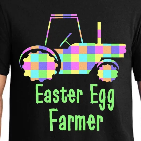 Cute Pastel Tractor Easter Egg Farmer Spring Holiday Country Pajama Set