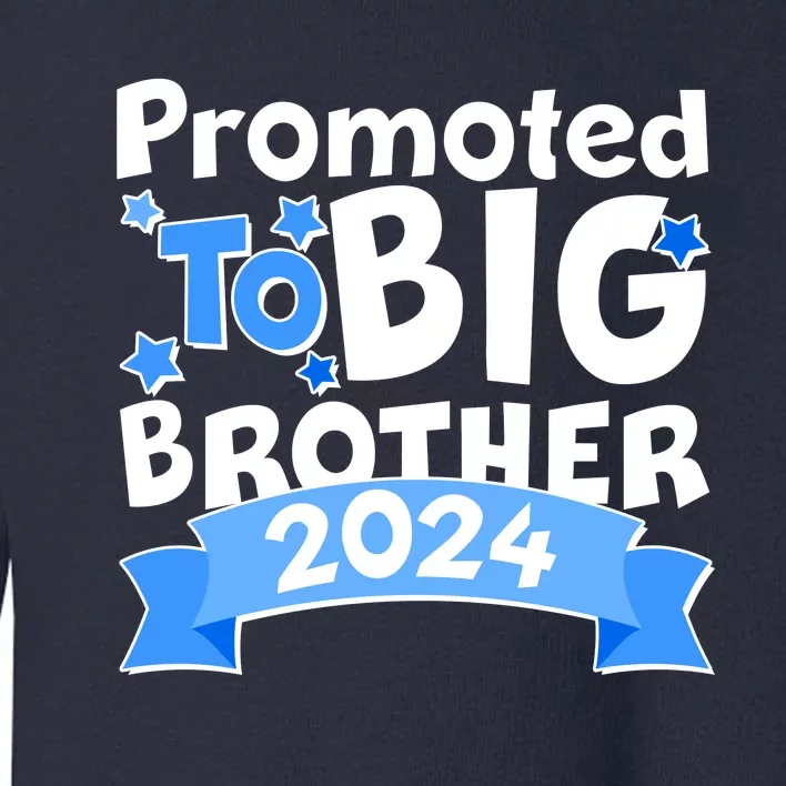 Cute Promoted To Big Brother 2024 Toddler Sweatshirt