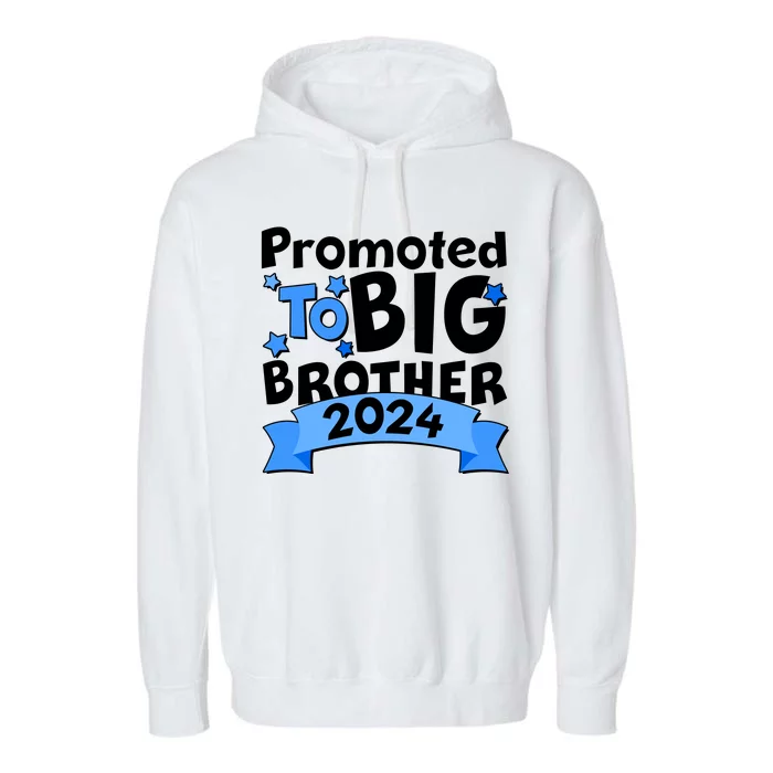 Cute Promoted To Big Brother 2024 Garment-Dyed Fleece Hoodie