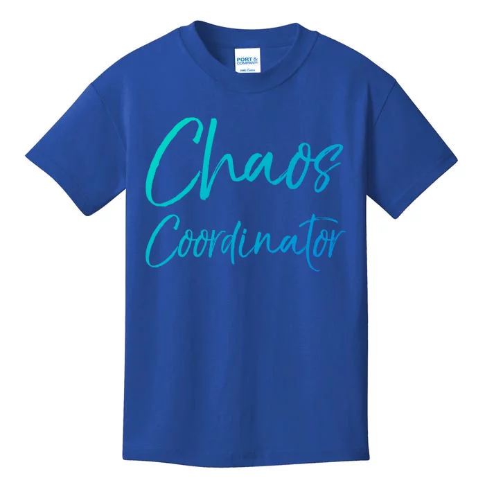 Cute Preschool Teacher Gift Chaos Coordinator Great Gift Kids T-Shirt