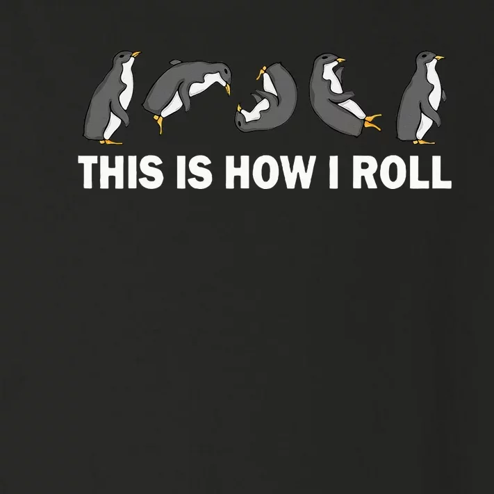 Cute Penguin This Is How I Roll Toddler Long Sleeve Shirt