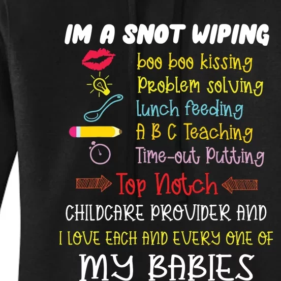 Childcare Provider Teachers Child Care Daycare Provider Women's Pullover Hoodie