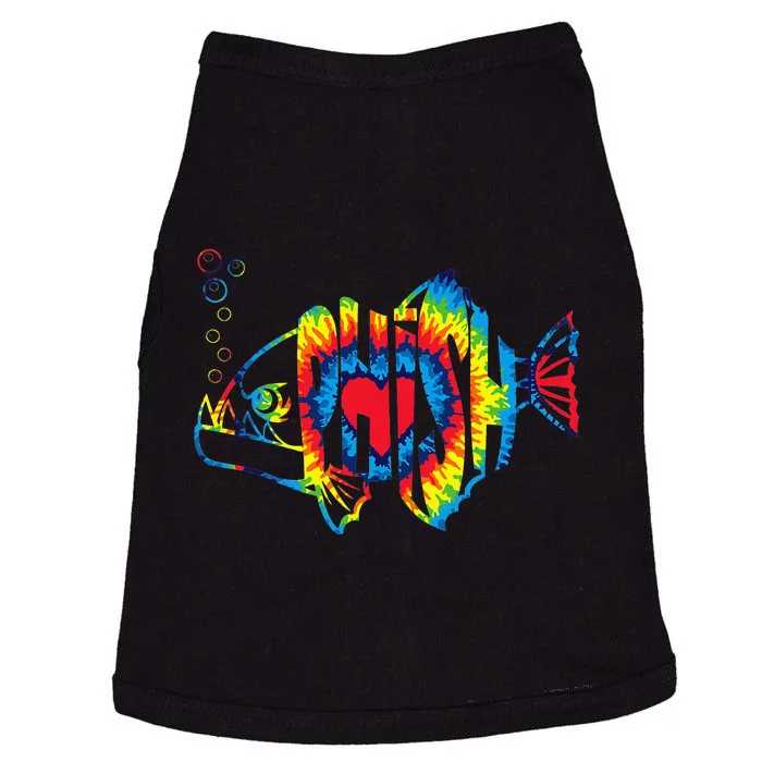 Colorful PhishJam TieDye Tee For Fisherman Fish Outfits Doggie Tank