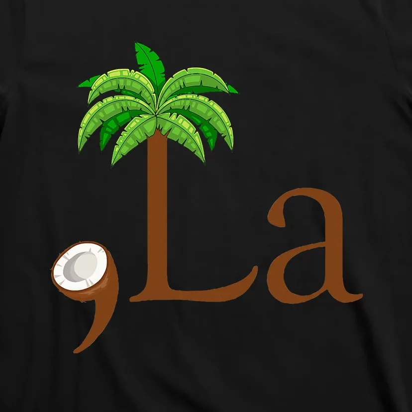 Coconut Palm Tree Comma + La Kamala Harris President 2024 T-Shirt