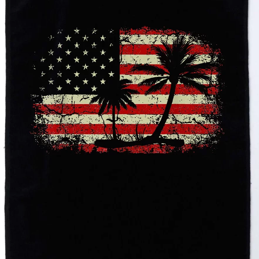 Coconut Palm Tree Comma La Kamala Harris For President 2024 Platinum Collection Golf Towel