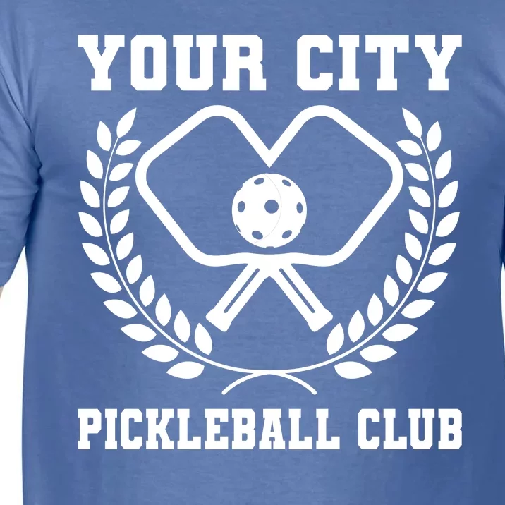 Custom Pickleball Team Personalize City Name Comfort Colors T-Shirt